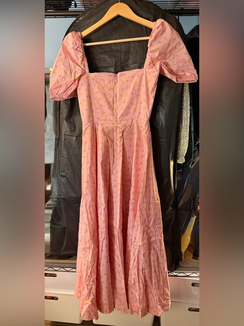 BNWOT House Of CB Tallulah Puff Sleeve Midi Dress - Picture 6 of 7